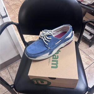 Dunham Blue Mens Boat Shoes